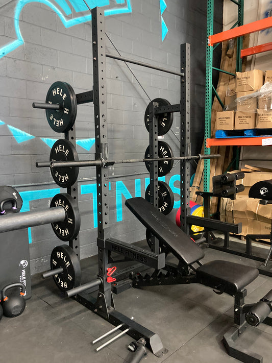 Hele Power Squat Rack Plate Storage