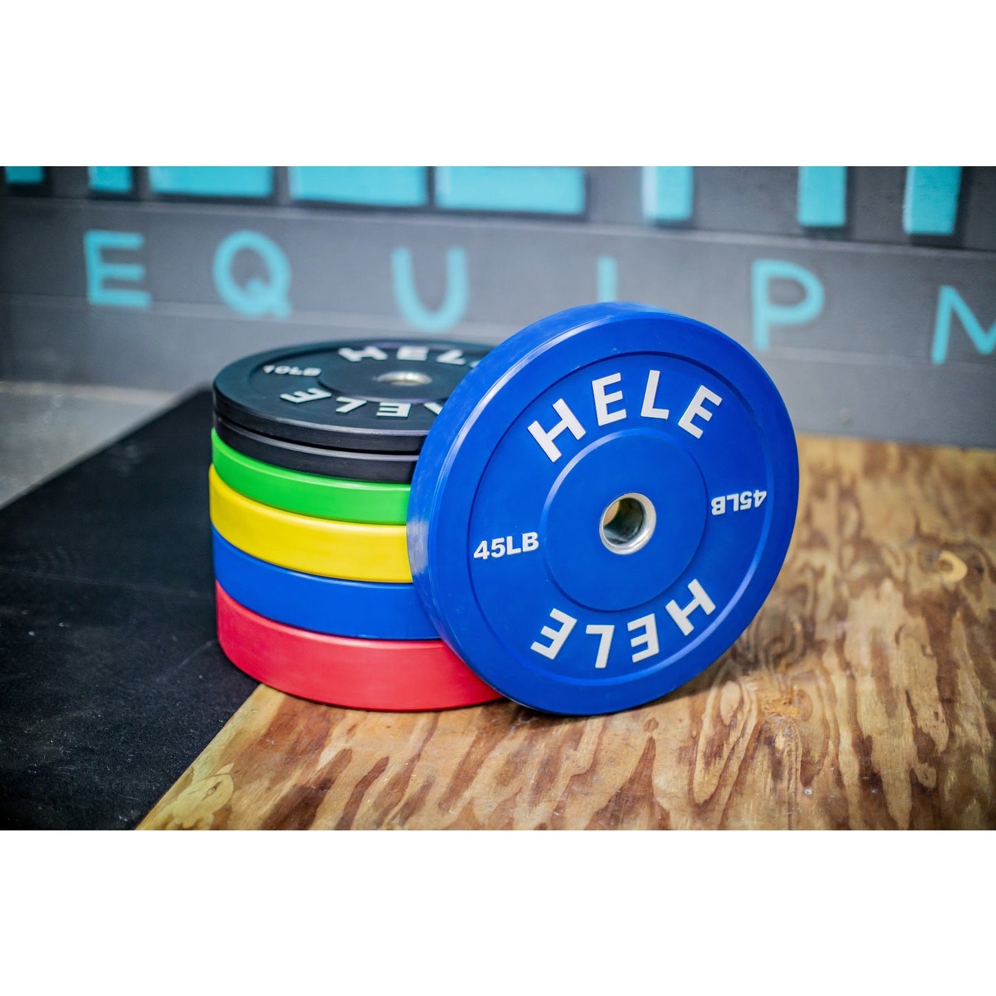 Bumper Plate Stack - Color Plates (370lb)