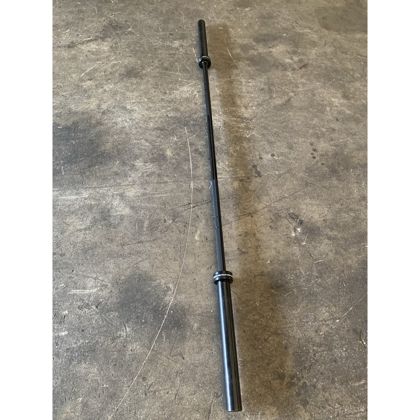 Kane Black Chrome Barbell with Chrome Sleeves, 20kg