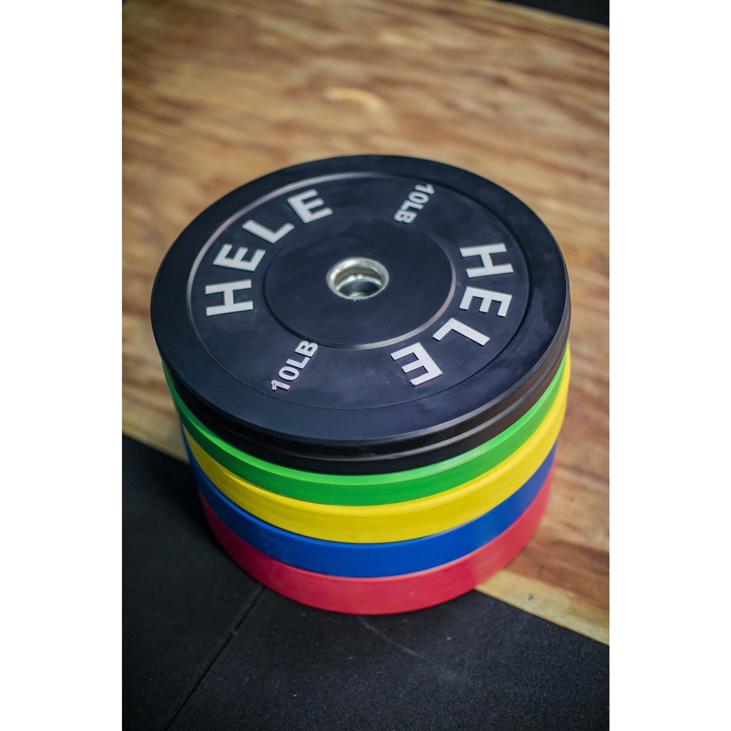 Bumper Plate Stack - Color Plates (370lb)