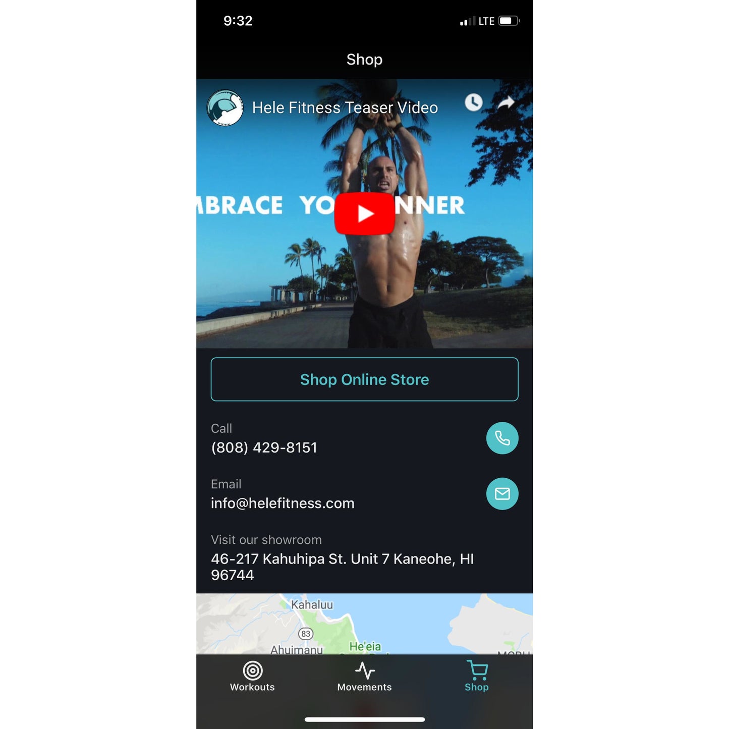 Hele ACFT App - Contact Info