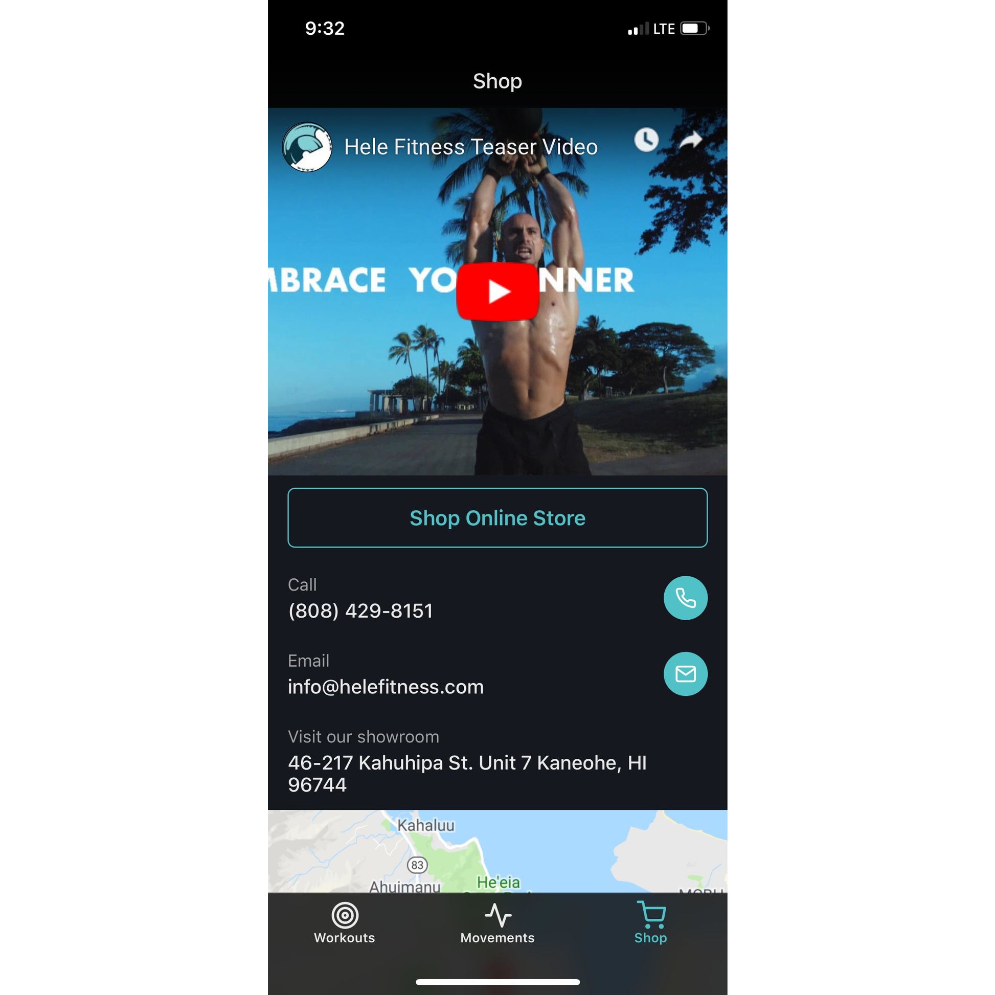 Hele ACFT App - Contact Info