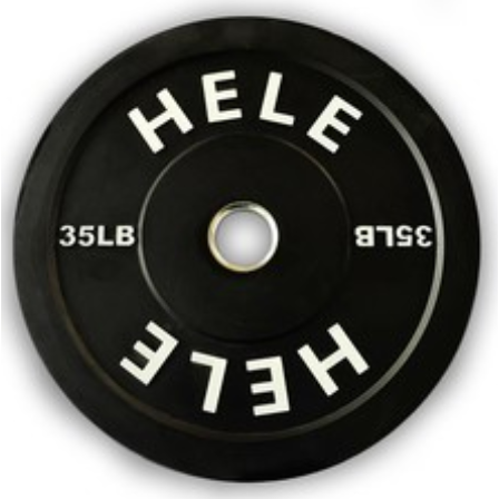 Hele Black Bumper Plate Stack