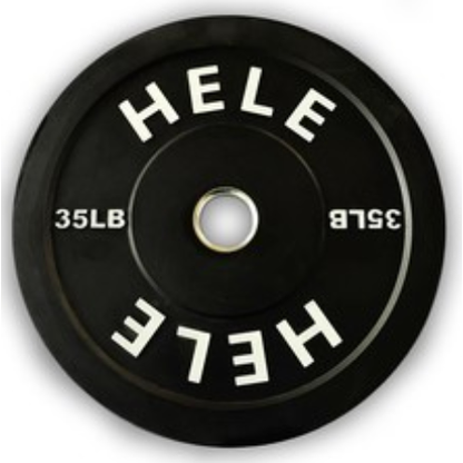 Hele Black Bumper Plate Stack