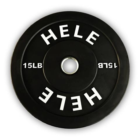 Hele Black Bumper Plate Stack