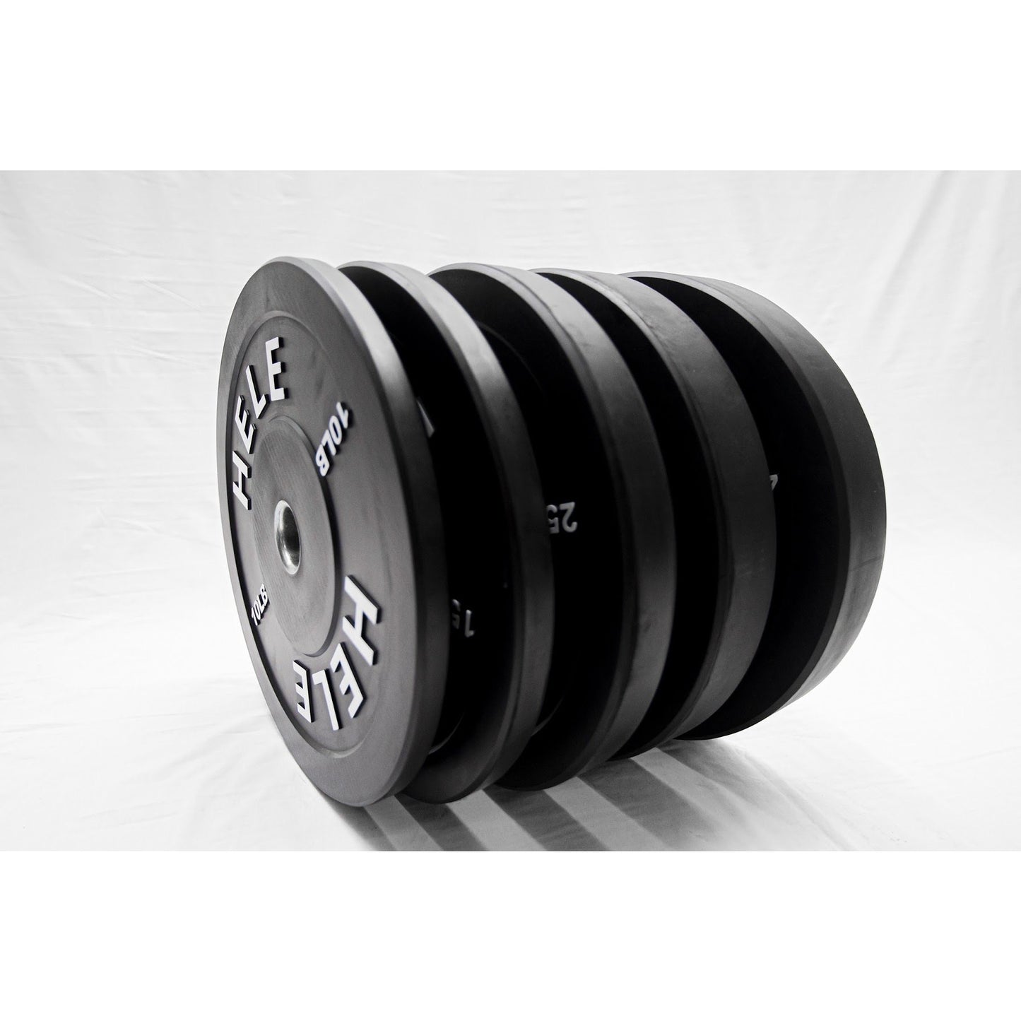 Bumper Plate Stack - Black (260lb.)