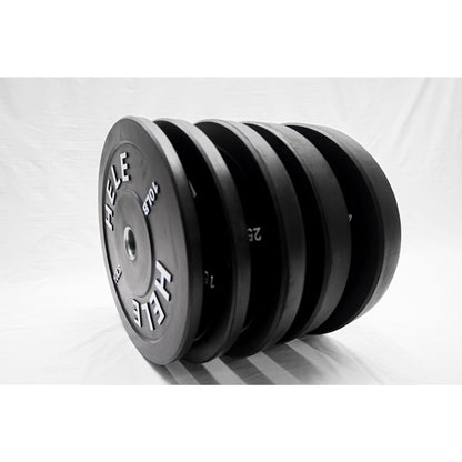 Bumper Plate Stack - Black (260lb.)