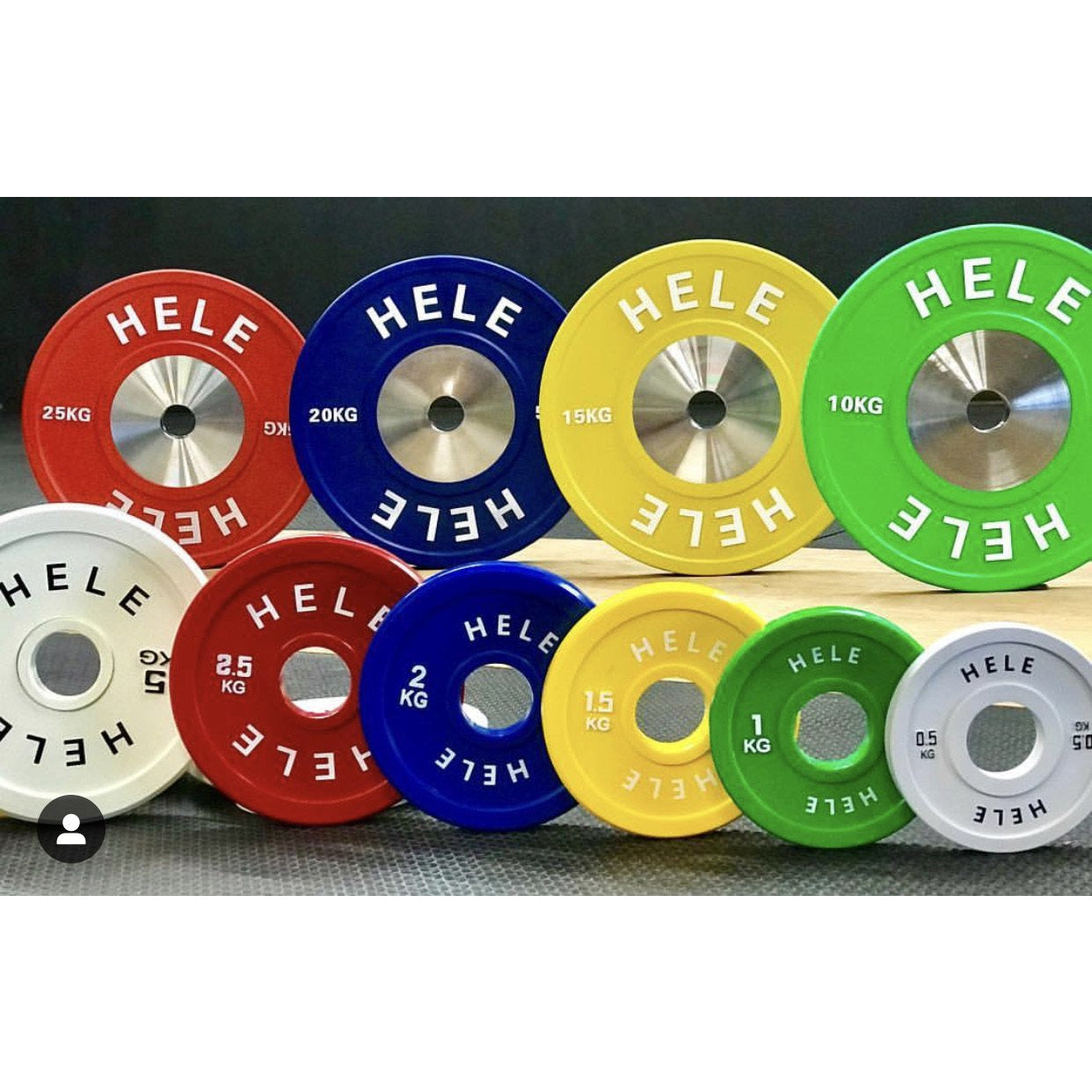 Hele KG Competition Change Plate Stack - 25kg