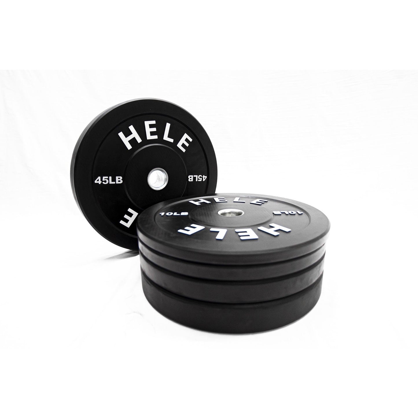 Bumper Plate Stack - Black (260lb.)