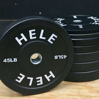 Hele Black Bumper Plate Stack