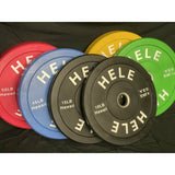hele fitness bumper plates (370lb stack) Hawaii Home Gym